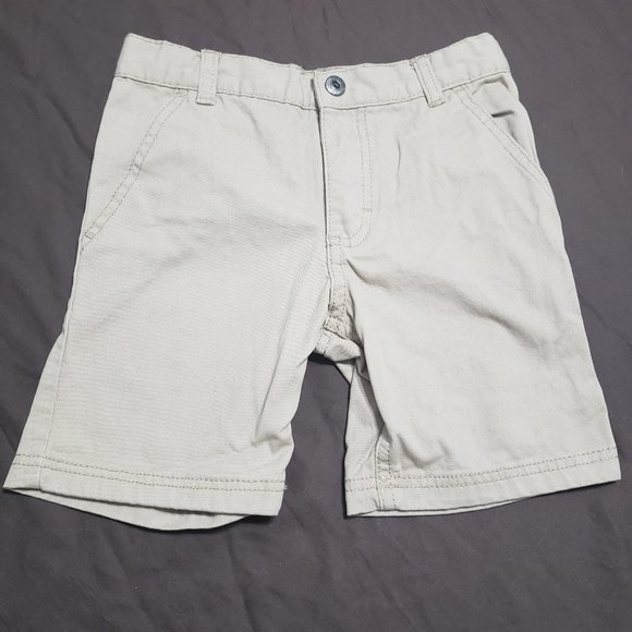 Calvin Klein Khaki Jean Shorts Adjustable Waistband Tan Colour 100% Cotton 3T - Picture 1 of 4